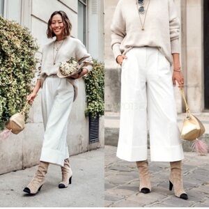 TIBI Anson Stretch Wideleg Pants